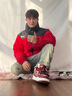 李宁火锅羽绒服丨男女春季保暖宽松立领短款防泼水不易静电面包服外套 玛瑙红(293款)-11 L 实拍图