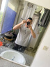 望了型男士冰丝背心男夏季宽肩无袖体恤新款坎肩男士马甲运动休闲内衣男 B24白色+B27浅灰 2XL【135-150斤】 实拍图