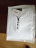 貉牌男装短袖t恤男新款圆领纯色打底衫棉半袖白体恤衫透气上衣服夏装 白色 XL 实拍图