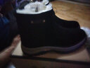 堡度驰冬季羊毛雪地靴男士羊皮毛一体东北棉鞋加绒防水中筒真皮马丁靴 黑色 42 实拍图