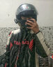 杜汉（DUHAN）摩托车骑行服皮衣男女情侣机车夹克四季防风防摔赛车服夏季骑士服 黑红白四季皮衣（男） L 实拍图