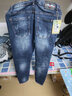 劈雳战车   2019新款蓝色乞丐破洞牛仔裤男潮牌秋季弹力韩版潮流百搭男裤子修身小脚裤休闲长裤 JSN-833蓝色 32 实拍图