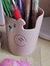 时代良品 自由熊笔筒收纳 创意时尚可爱 文具学生办公室桌面摆件多功能笔桶 SD-2566蓝色 实拍图