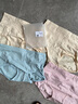 恒源祥内裤女纯棉全棉中高腰收腹妈妈女士石墨烯薄款透气大码短裤夏季 2肤+1粉+1绿 170 实拍图