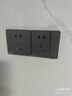 NVC雷士电工 开关插座 有线电视插座86型暗装墙壁开关面板 N11雾感灰 实拍图