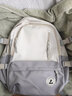 匡睿五折促销  书包女初高中生韩版大容量ins大学生背包男旅行双肩包 白拼灰色 实拍图