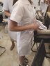 迪塞雅医生白大褂短袖男女医师护士服诊所白大衣工作服学生实验夏季薄款 纯白有腰带（女款短袖） M 实拍图