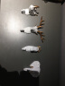 思泽诺北欧墙上强力粘贴挂钩免打孔创意鹿头装饰衣帽钩玄关钥匙挂钩壁挂 白描金【象】 实拍图