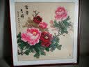 暮春舍（MUCHUNSHE） 手绘牡丹画国画新中式客厅字画装饰画餐厅玄关过道中堂壁画斗方 花开富贵B（仿古款） 83*83CM【典雅实木镜框】 实拍图