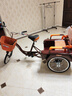 飞鸽飞鸽三轮车老年车成人自行车脚踏车人力老人轻便载货休闲买菜脚蹬 深红色 70型折叠后座 前叉减震 单链条 实拍图