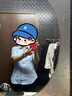 佐马仕短袖衬衫女工装衬衣女士商务休闲修身职业装女装夏季工作服正装 V·领蓝色斜纹DV2666 3XL/40码（130斤-140斤） 实拍图