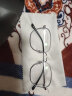 蔡司（ZEISS）镜片近视眼镜框男纯钛超轻防蓝光辐射眼镜配眼睛护眼散光变色镜女 黑银-中框 配1.56防蓝光镜片(0-400度) 实拍图