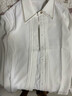 尚都比拉春秋字母刺绣排褶设计感长袖衬衫女休闲通勤女士衬衣 白色 M  实拍图