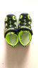 巴布豆（BOBDOG）童鞋男女童凉鞋夏季新款儿童鞋子中大童包头网面沙滩鞋 黑/闪绿 26-内长16.5cm 实拍图