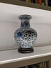 loyo景德镇陶瓷青花瓷花瓶摆件仿古中式家居客厅插花器桌面玄关工艺品 仿古青花缠枝莲裂纹灯笼瓶 实拍图
