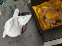 今夕 藏式白玉菩提根手串菩提子手链男女民族风单圈饰品 琉璃款 8x10mm 实拍图