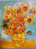 自油自画 世界名画数字油画diy礼物梵高手绘油画欧式客厅装饰挂画填色油画 向日葵40*50 梵高名画 绘画套装 实拍图