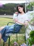 香影牛仔半身裙女2026夏装新款复古中长款裙子修身显瘦高腰直筒裙 牛仔蓝 S 实拍图