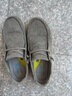 斯凯奇（Skechers）男鞋秋冬一脚蹬乐福鞋帆布鞋厚底低帮休闲商务鞋66387 卡其色/KHK 43 实拍图