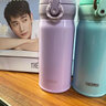 膳魔师（THERMOS）保温杯升级316不锈钢材质便携保温弹盖杯TCML-350S TCML-350S 精灵绿 350ML 实拍图