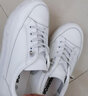 回力女鞋小白鞋女2024春季新款厚底百搭休闲鞋透气运动鞋子女潮流板鞋 【皮面】628Z-白色 35 实拍图