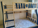 欧梵森（OUFANSEN）欧梵森 上下床实木美式高低床多功能儿童床成人双层子母床  直梯款（包安装） 上铺宽115下铺宽135 实拍图