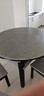 初屋 餐桌 实木岩板餐桌现代简约大理石餐桌椅组合可伸缩折叠吃饭桌子 1.35米黑灰色【12MM阿玛尼灰】 一桌四椅 实拍图