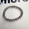 玉有情黑发晶手链男女款水晶玛瑙佛珠手串本命年蛇年礼物送男友女友家人 珠子直径7-8MM+鉴定证书 实拍图