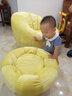 虎图腾个性时尚懒人南瓜沙发客厅休闲卡通卧室阳台单人小沙发椅创意 超柔香蕉黄 单人位+脚蹬 实拍图