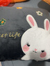 南极人加厚折叠抱枕被子两用珊瑚绒空调毯子午睡办公室汽车载枕头二合一 刺绣小兔-深灰（双面牛奶绒） 折叠50*50CM展开被子145*190CM 实拍图