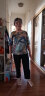 奉孝中老年人女装胖妈妈t恤女套装老太太新款60岁70奶奶装夏装老人衣服两件套 绿色短袖（ 上衣+裤子） XL（建议105-120斤） 实拍图