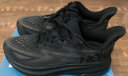 HOKA ONE ONE【李现同款】男款冬季克利夫顿9跑步鞋CLIFTON 9 C9缓震轻量透气 黑色/黑色 42 实拍图