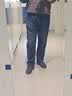 真维斯（Jeanswest）牛仔裤男2026秋季棉弹修身时尚商务长裤子男宽松直筒裤深蓝色38 实拍图