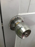 固特不锈钢球形锁室内门锁房门卫生间把手老式球锁圆形锁具 拉丝中心距60=锁舌50（短舌） 实拍图