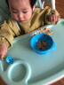 b.box贝博士叉勺宝宝学吃饭训练套装 儿童餐具弯头创意叉勺 海水蓝 实拍图