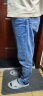 GXG男装 春季新款商场同款趣味谈格系列牛仔长裤易穿搭 蓝色 170/M 实拍图