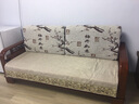 伊美源新中式沙发垫坐垫子沙发盖布四季通用防滑靠背巾客厅沙发罩扶手巾 云裳花容-卡其色 90*180一件 实拍图