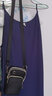 简当夏装加肥加大码女装文艺打底吊带背心裙长款宽松内搭小吊带连衣裙 藏青色 均码 实拍图