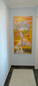 六小居玄关装饰画竖版现代简约客厅过道走廊挂画柿子图柿柿如意大气壁画 01款/万事如意 70*140CM/布艺画+ps金色框 实拍图
