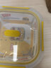 禧天龙保鲜盒食品级分隔玻璃饭盒上班族学生微波炉餐盒大容量分格便当盒 正方形大号【800ml】 实拍图
