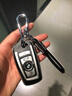 迪加伦 宝马钥匙包 新3系 5系 X1 X3 X4 X5 7系 6系GT刀锋汽车钥匙扣套壳改装男女 A款--金属漆皮纹极光银+黑白绳 宝马五系5系525LI 530LI 730 320 实拍图