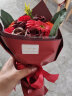 初朵11朵红玫瑰康乃馨鲜香皂花束同城配送生日情人节礼物送女友 实拍图