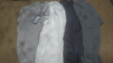 布先生男士短袖T恤夏季短袖时尚衣服白色圆领中式棉麻男装AT2043 白色 XL/180 实拍图