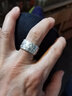佰誉银家 送证书定制刻字 999足银男士戒指 宽大码 泰银复古潮食指扳指霸气嘻哈个性潮流白银男戒祥云 复古版（适合一般男士佩戴） 实拍图