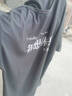 木子胜（MUZISHENG）男士短袖t恤潮流宽松上衣体恤男装半袖衣服定制文化衫logo图案 灰色 L 实拍图