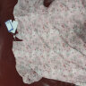 玖姿·安娜蔻雪纺印花连衣裙夏新轻熟优雅泡泡袖设计感裙子粉 花粉红 XL 晒单实拍图