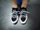潮小二男鞋2024新款春季潮牌运动休闲平底板鞋青少年百搭轻便工作小白鞋 白灰【2260】增高款 40 实拍图