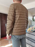 CARBINEER轻薄羽绒服男短款圆领内穿保暖修身内胆新品轻薄款 驼色 XL 实拍图