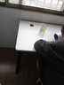 耀沉【24小时发货】电脑桌台式实木桌面简约书桌书架一体办公学习桌子 白架+黑色 长80*宽60*高75 实拍图