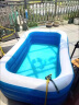 儿童充气游泳池家用婴儿游泳桶加厚超大号大型室外宝宝戏水池 2.1米蓝白3层+电泵 晒单实拍图